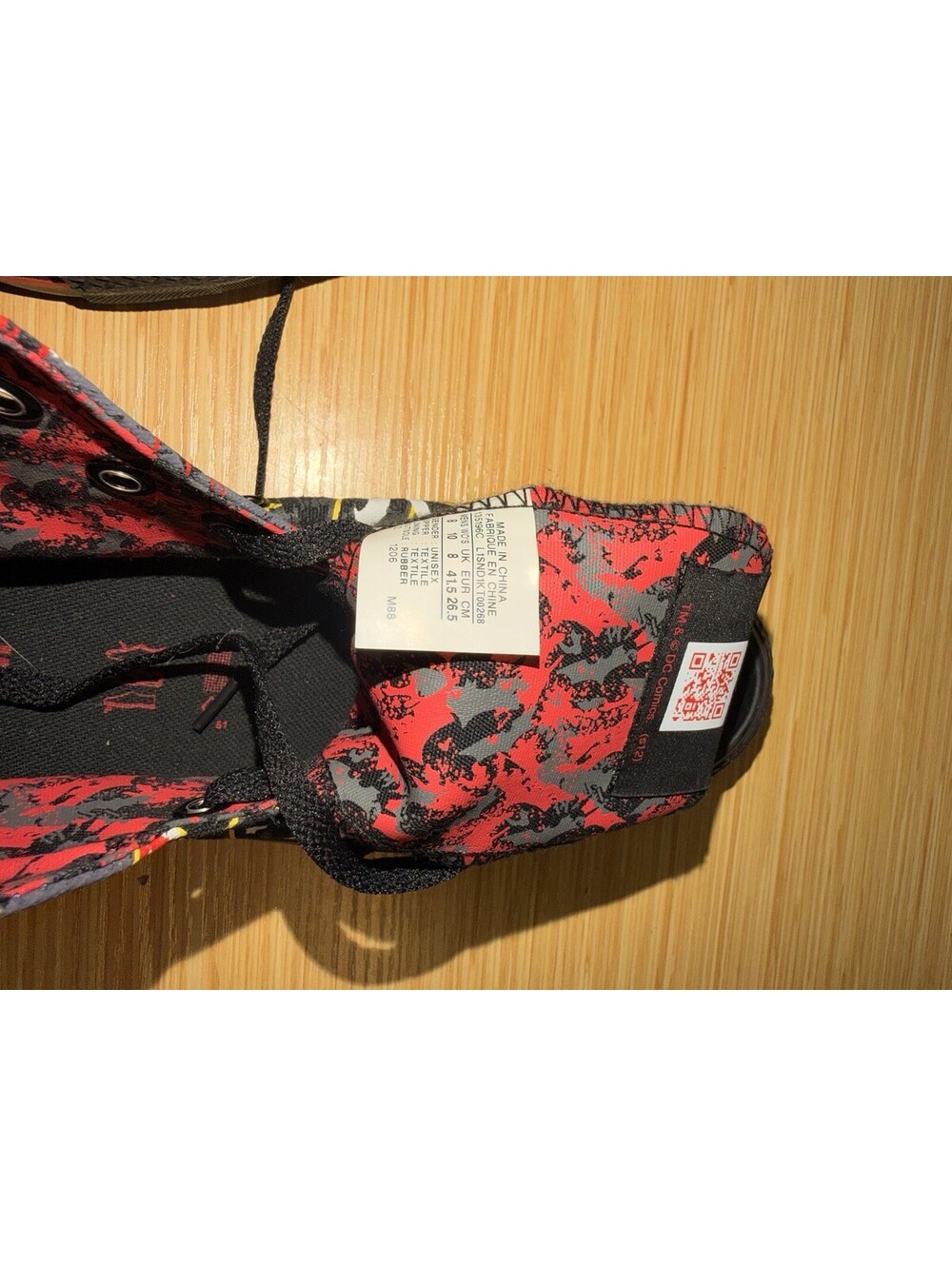 Converse All Star Chuck Taylor's The Dark Knight Rises Bane Men 8 Women 10 Shoe - Picture 13 of 16